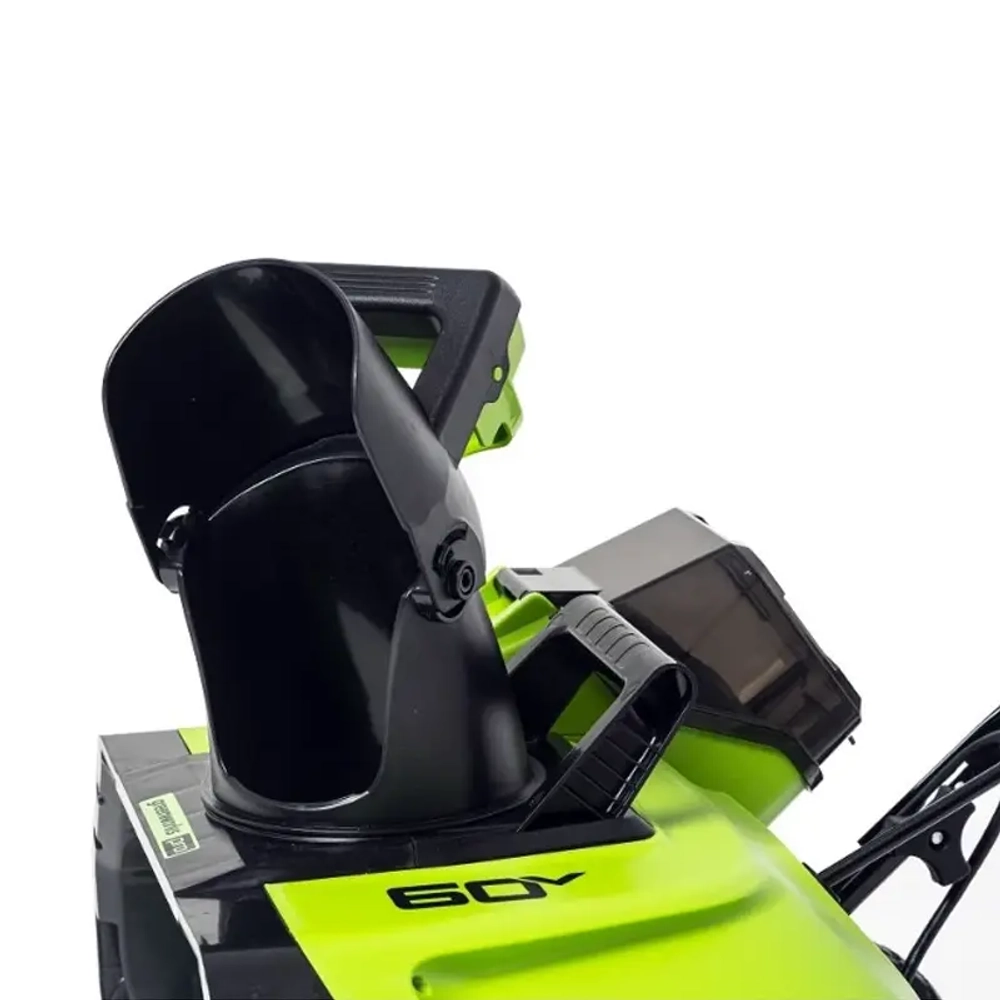 Greenworks GD60PSTK5 60В аккумуляторный снегоуборщик (1 x 5 Ач, ЗУ) ковш 51 см, выброс 6 м 2602907UG