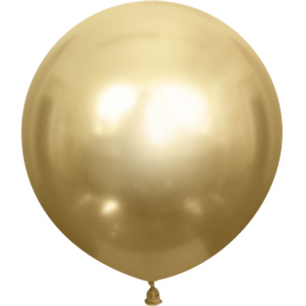 Латексный шар 61 см Хром Золото