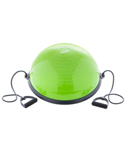Полусфера "BOSU" GB-501 с эспандерами, с насосом, зеленый