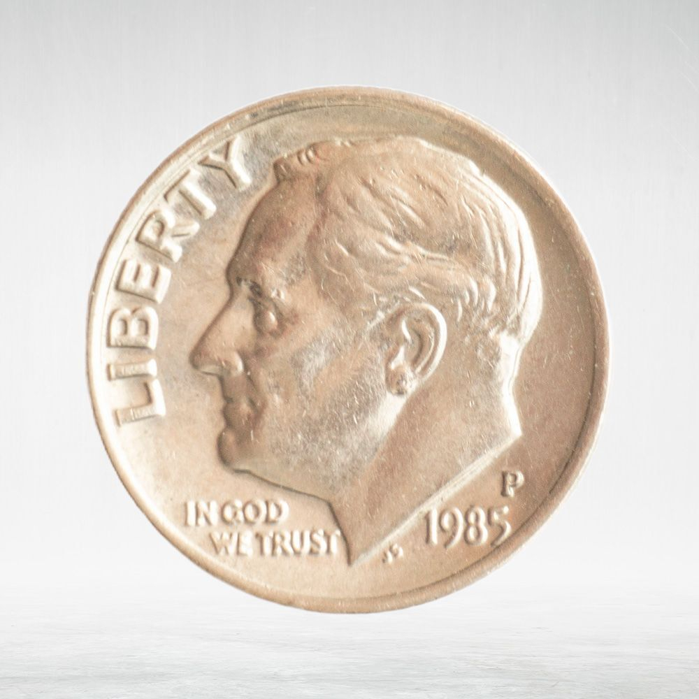 USA, 1 Dime, 1985 - Roosevelt Dime (P), AU