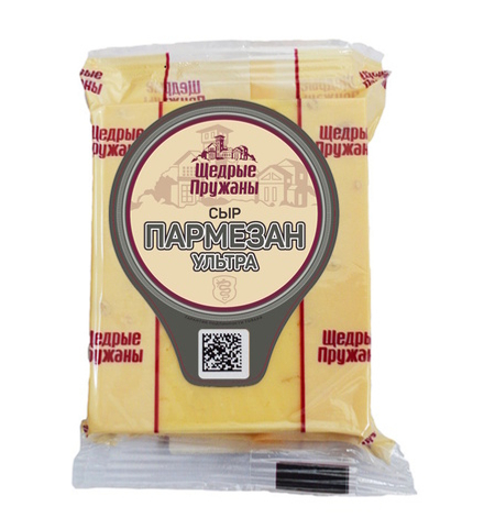 Сыр твердый "Пармезан Ультра" 190г. Щедрые пружаны