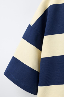 ZARA ФУТБОЛКА ПОЛО В ПОЛОСКУ, ПОЛОСКИ