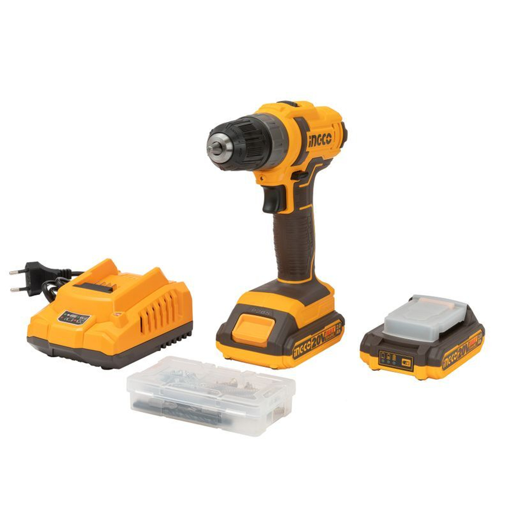Шуруповерт Ingco CDLI200528 2х2 Ач 20В