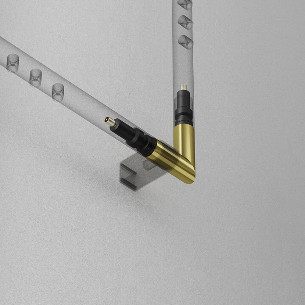 Соединитель угловой L-образный для модульных светильников Maytoni Accessories for system Axity CA006EC-BS