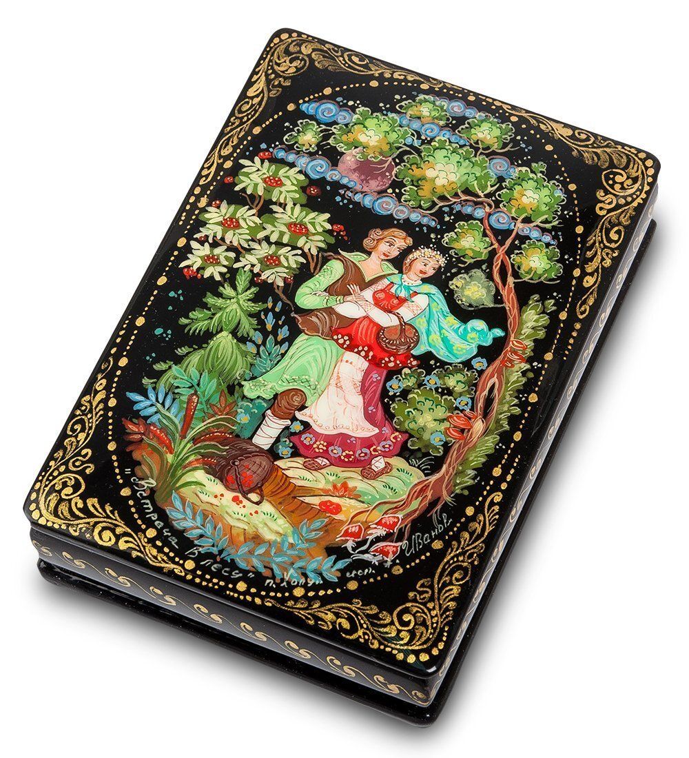 ШК-75/ 3 Шкатулка «Встреча в лесу» исп. Иванов