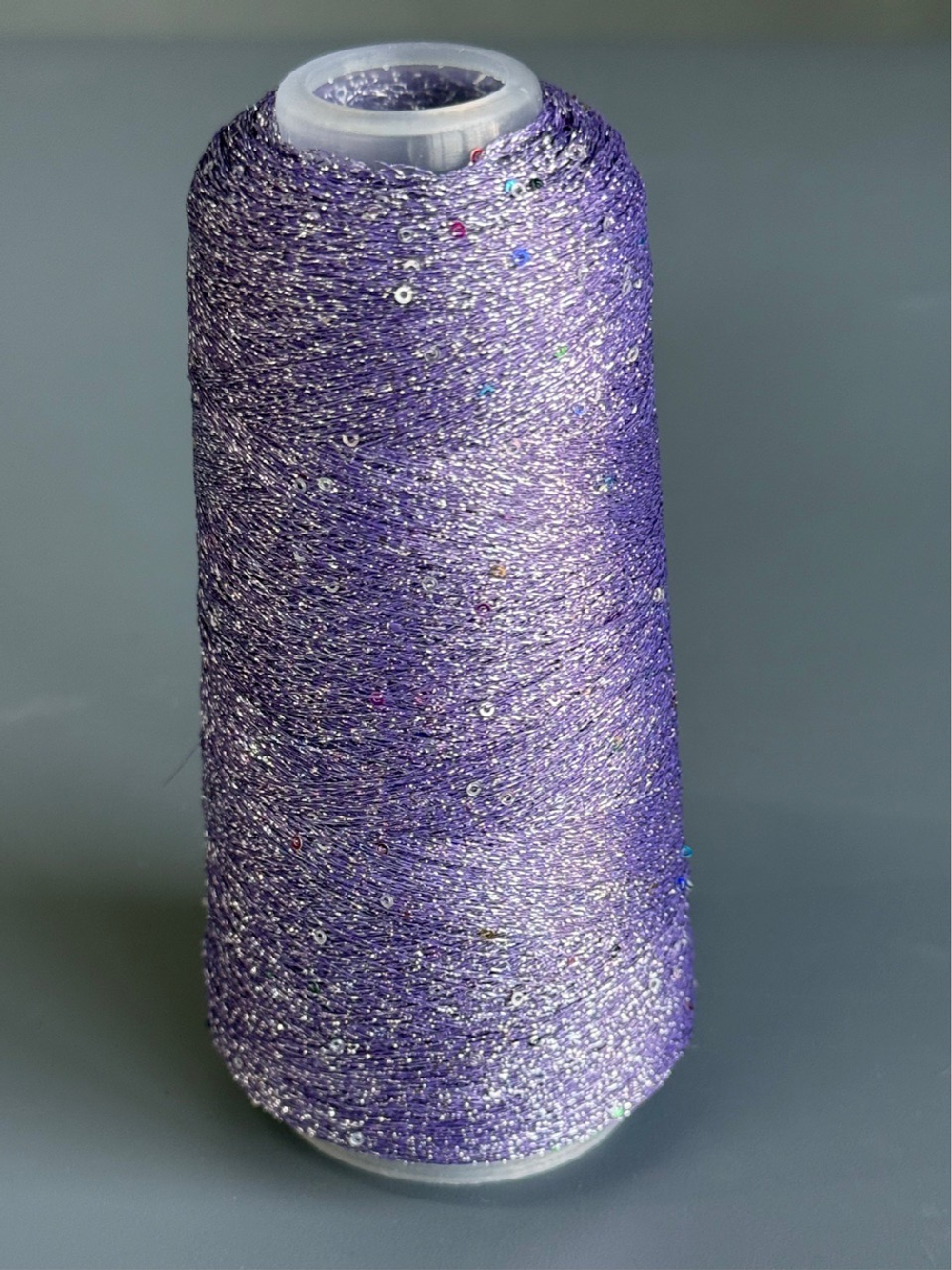 Пряжа Siyue Lurex Sequins пайтка 1,5 мм (22/сирень голография), 1800м/50гр