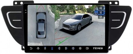 Магнитола для Geely Atlas 2018-2021 - Teyes CC3-2K-360 на Android 10, 2K QLED, 6Гб+128Гб, CarPlay, 4G SIM-слот, 4 камеры в комплекте