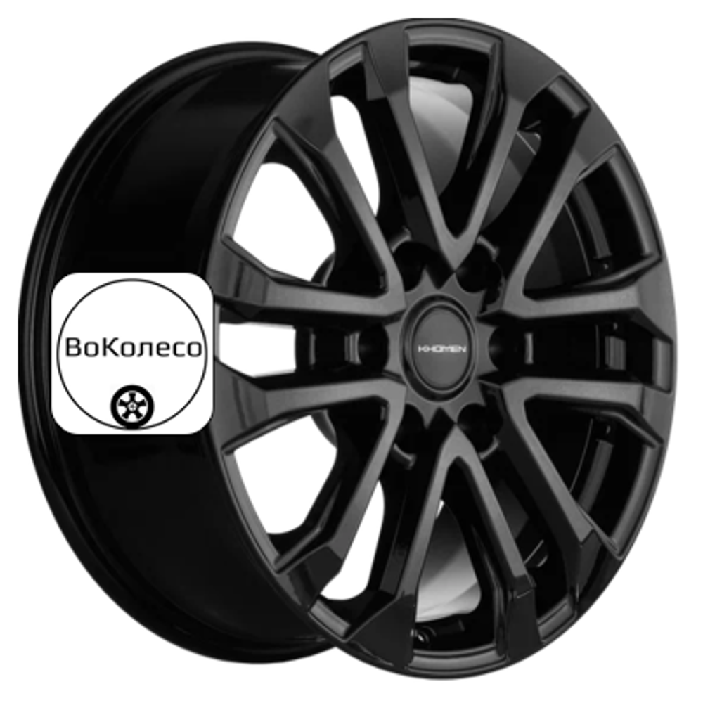 7,5x18/6x139,7 ET45 D93,1 KHW1805 (Mazda BT50) Black Khomen Wheels