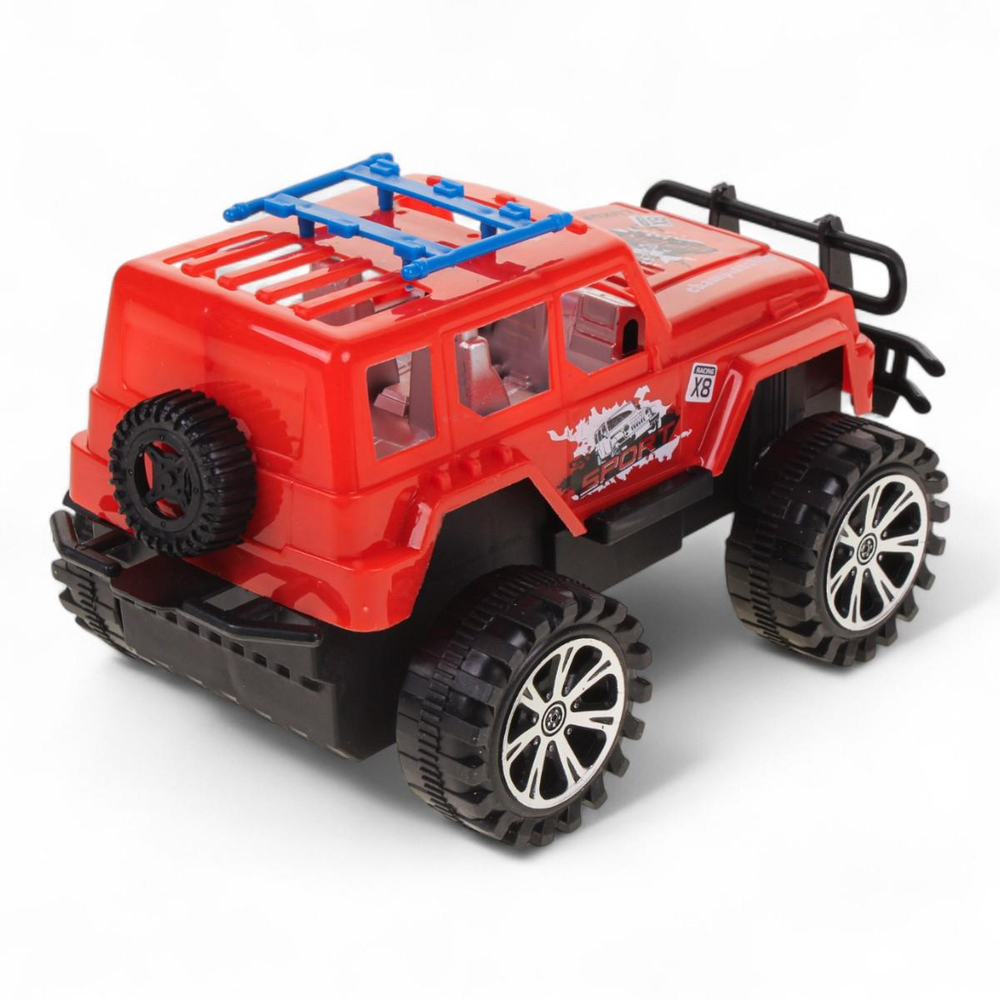 Джип на РУ 24,5*13*13см. движение вперед/назад, красный