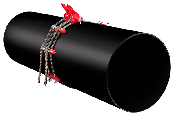 Двойной цепной центратор G.B.C. DCC24 для труб ∅ 254-609,6 мм из стали