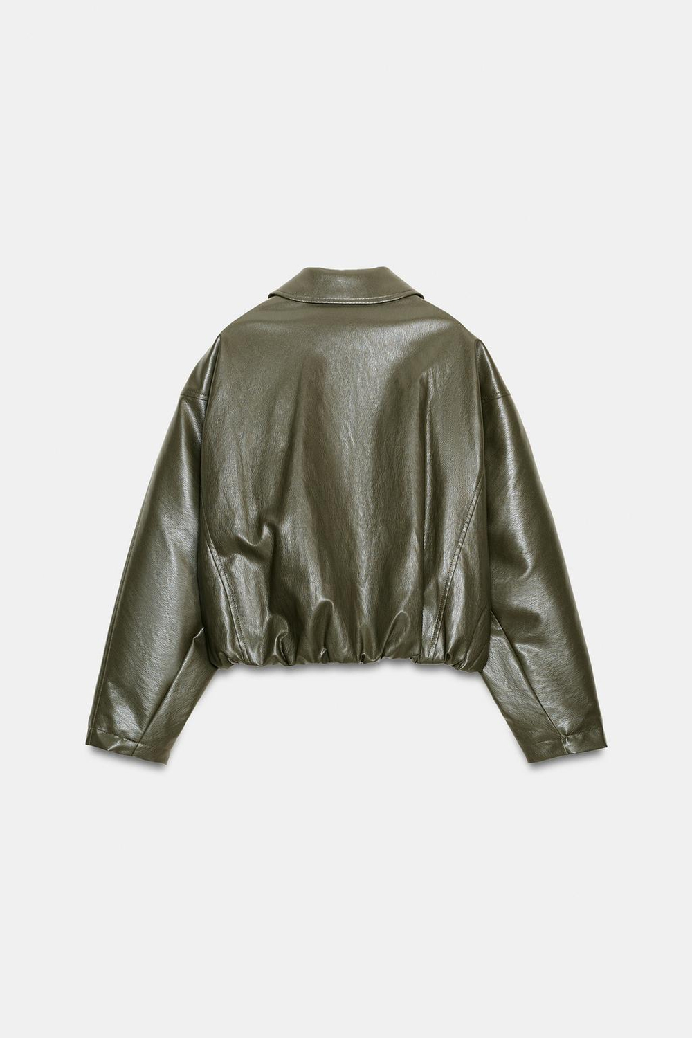 Искусственная кожа бомбер куртка - ZARA