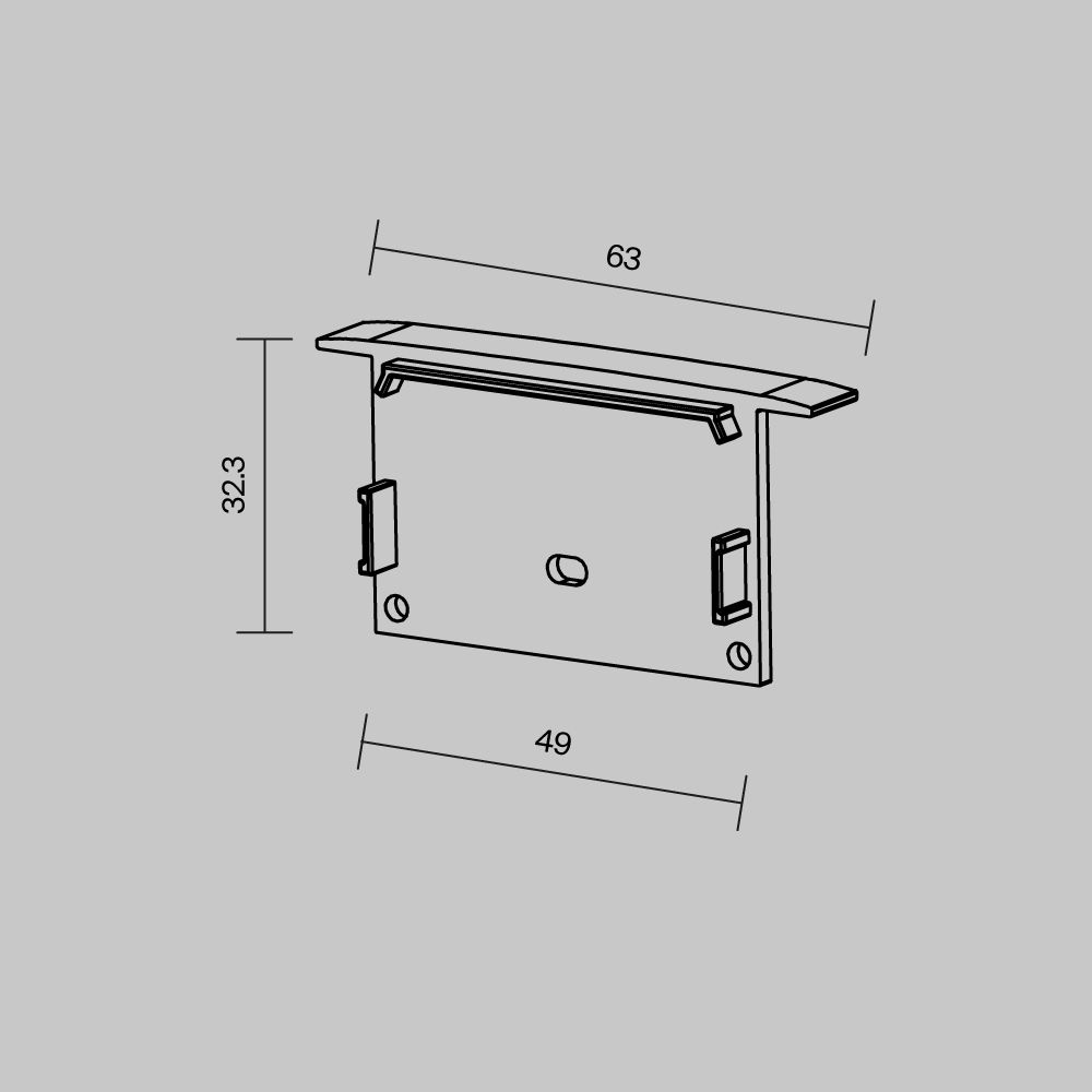 Комплект заглушек для профиля 632004 Maytoni   642003
