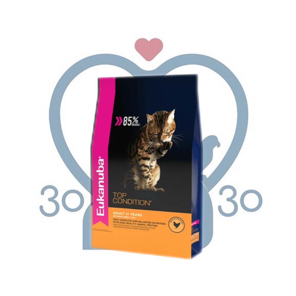EUK CAT Adult Тop Сondition 10кг, корм для взр кош