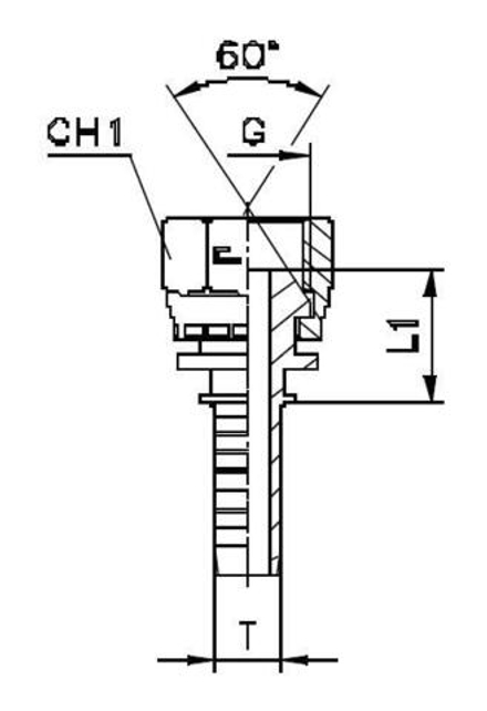 Фитинг DN 08 BSP (Г) 1/4 CAST