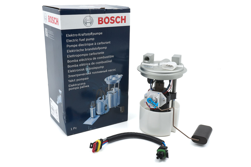 Топливный насос бензонасос BOSCH в сборе для ВАЗ 2108-21099, 2110-2112, 2113-2115