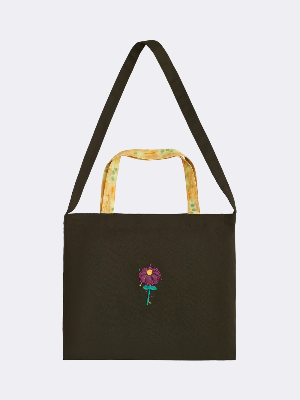 Шоппер хаки Ola Ola x Sample с вышивкой OLA OLA