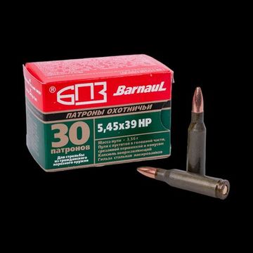 Патрон для гражданского нарезного оружия 5,45Х39 [HP /3,56г/ БПЗ]