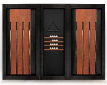 Киевница современная ясень мдф/шпон на 8 киев  (black-wood,Манчестер 70 yellow green)