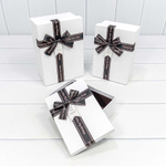 Коробка 22.5х16х9.5 см Набор 3 шт (Белый)