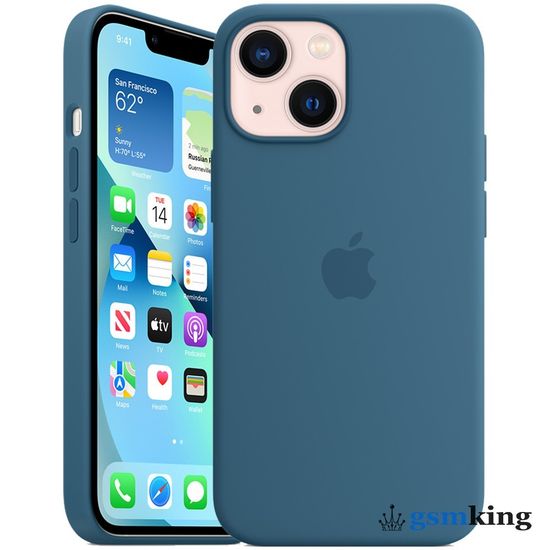Apple Silicone Case with MagSafe iPhone 13 Mini Blue Jay «Полярная лазурь» MM1Y3ZE/A