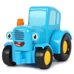 Конструктор пластмассовый "Синий трактор" большие кубики 14 дет. 10008-GK(Город мастеров)