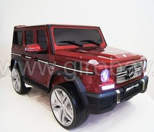 Детский электромобиль River Toys Mercedes-Benz-G65-AMG красный фото №9