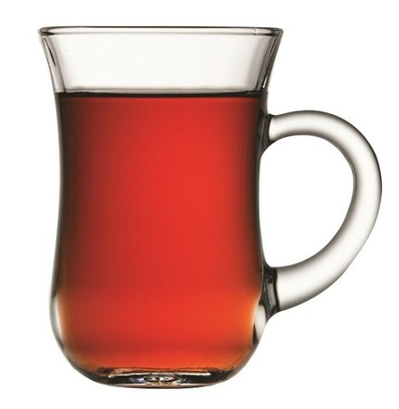 Стаканчик для чая 145 мл. с ручкой закален. d=65, h=93 мм Бейзик Б /12/