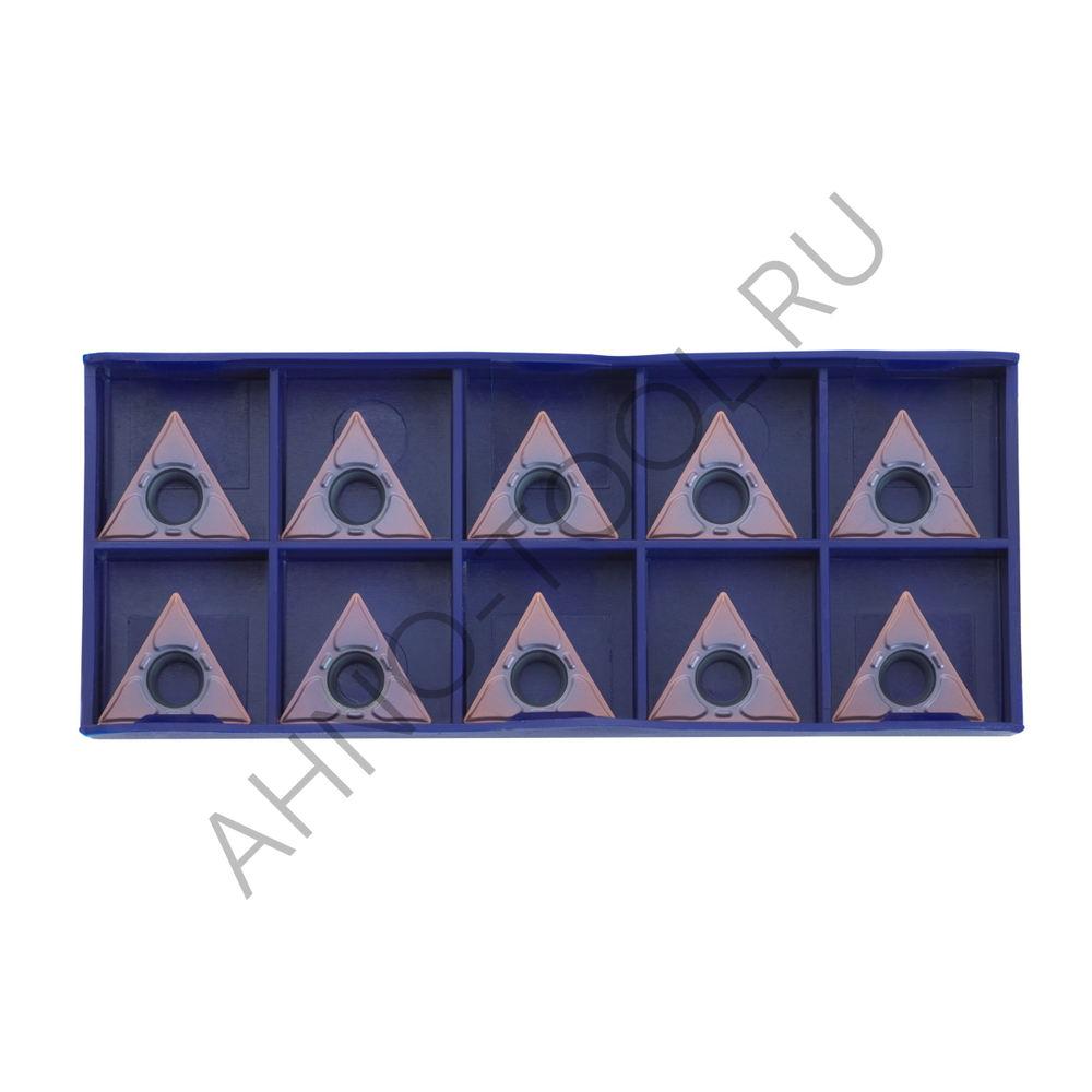 Пластина твердосплавная ISO TCMT16T304-MFA APM20B AHNO по жаропроч. и нерж.стали, получистовая