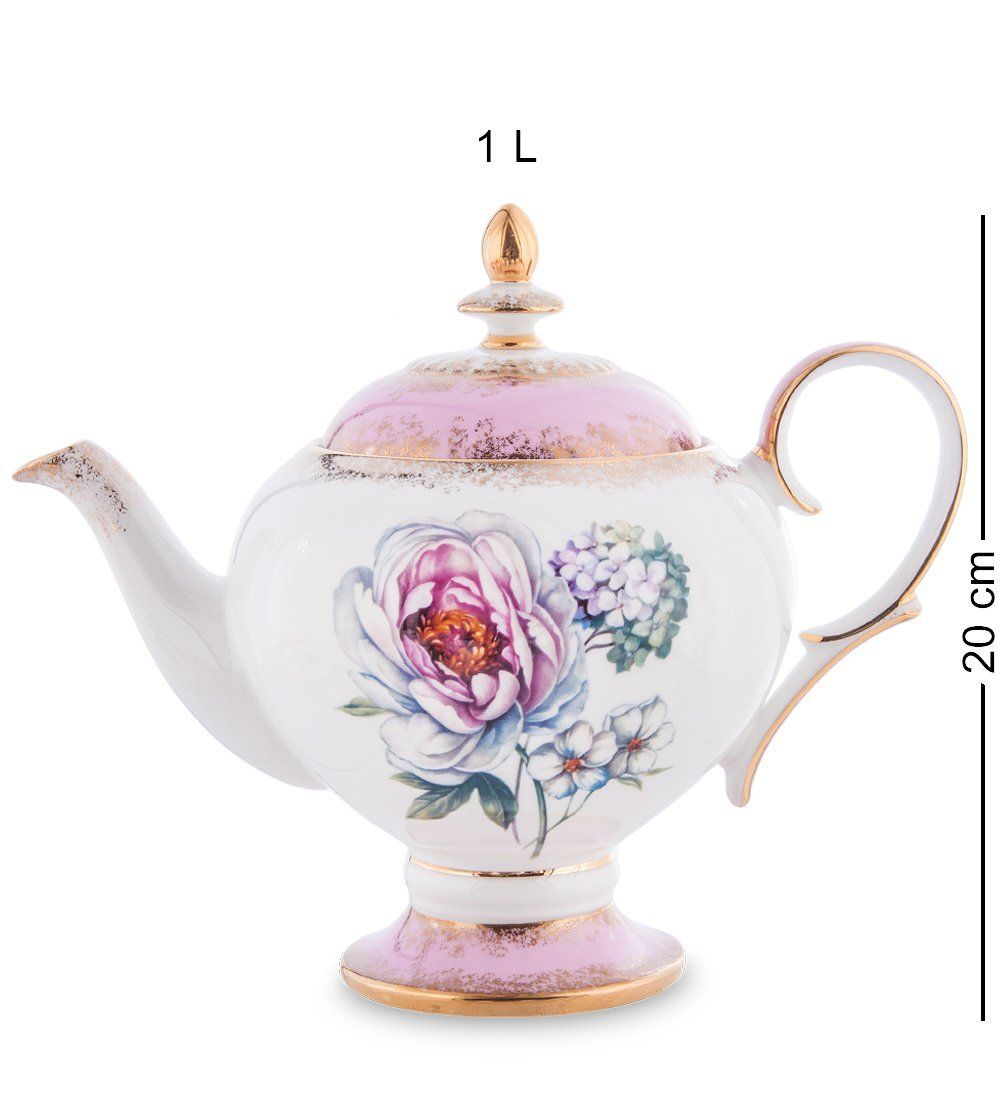 Pavone JK-125 Чайный сервиз 22 пр. на 6 перс. «Цветок Неаполя» (Fiore Napoli  )