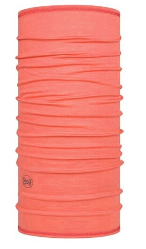 Шерстяной шарф-труба Buff Merino Lightweight Solid Cyberpink Фото 1