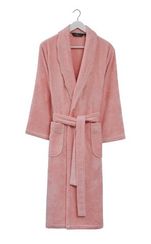 Махровый женский халат STELLA розовыйTivolyo Home (Турция)