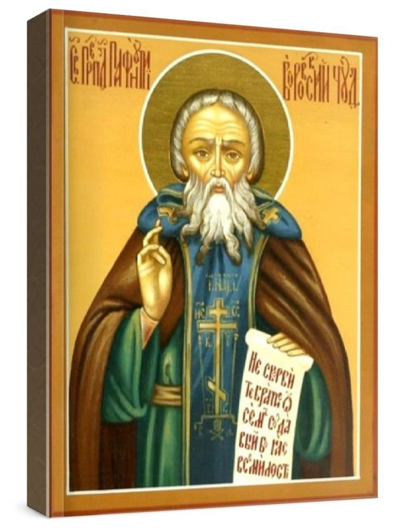 Пафнутий Боровский (рукописная икона)