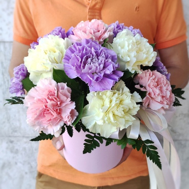 Коробка с 15 диантусами