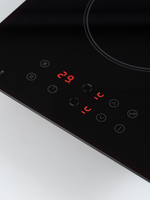 Индукционная варочная панель MACBI GK-ID303610EB-P, «Домино» 30 см, 2 конфорки, 3600 Вт, черное стекло KANGER, слайдеры, Booster, кабель с вилкой