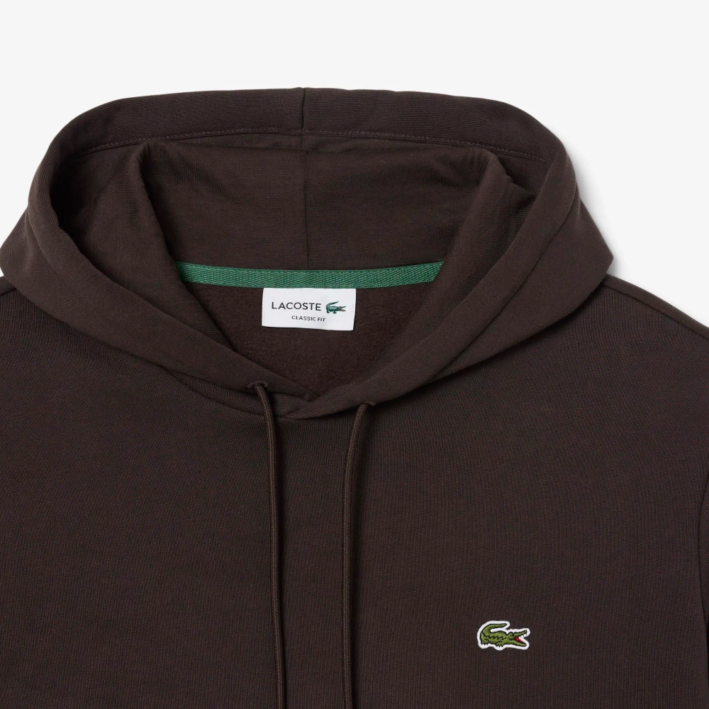 Худи Lacoste Fleece коричневое