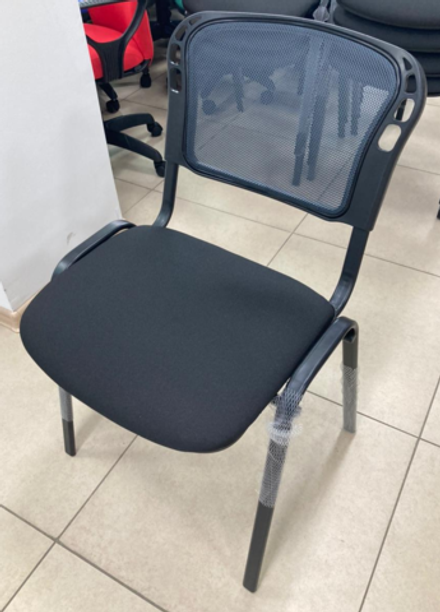 Стул Персона 8 ИЗО м сетка темно-серая сид. м черный песчаник каркас черный