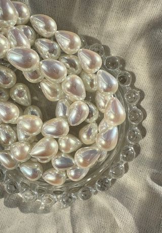 Жемчуг капля 10х14мм, майорка lux (1шт)