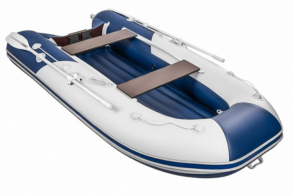 Ривьера Компакт 3200 НДНД комби св-серый/синий (лодка ПВХ)