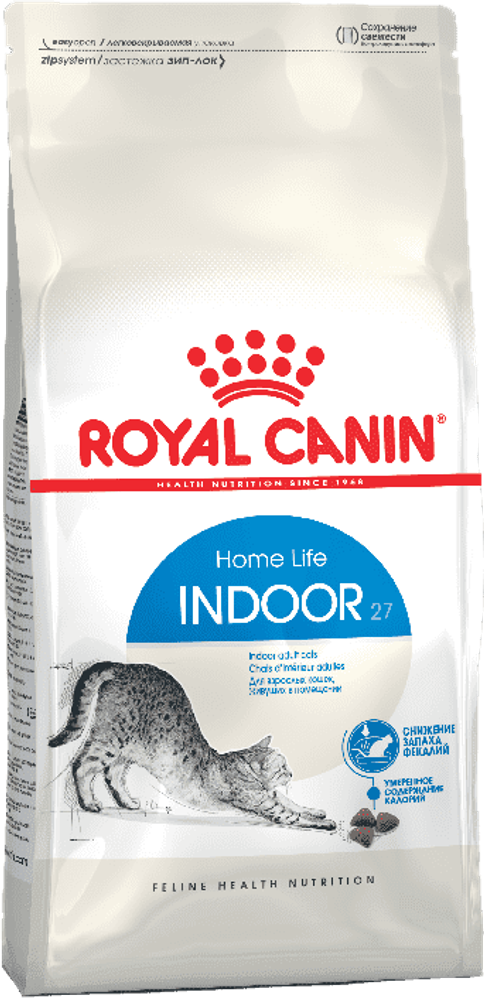 Royal canin 10кг Indoor-27 корм для взрослых кошек постоянно живущих в помещении