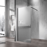 Душевая перегородка Walk-In VSW-1H100MRB, 1000*2000, черный, стекло зеркальное, , шт