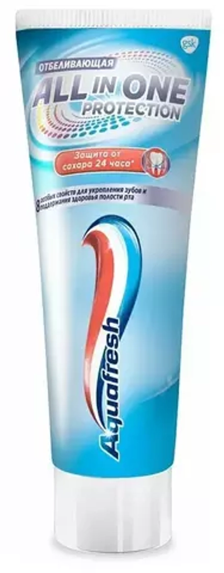 Зубная паста Aquafresh All-in-One Protection отбеливающая, 75 мл
