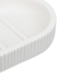 Мыльница тм VETTA Дакота, смола (полирезин), белый, 14x8,7x2,5см