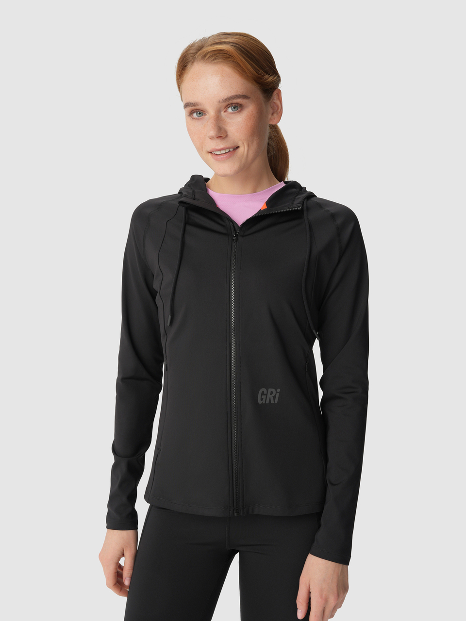 Джемпер на молнии женский GRI Фитнес чёрный
