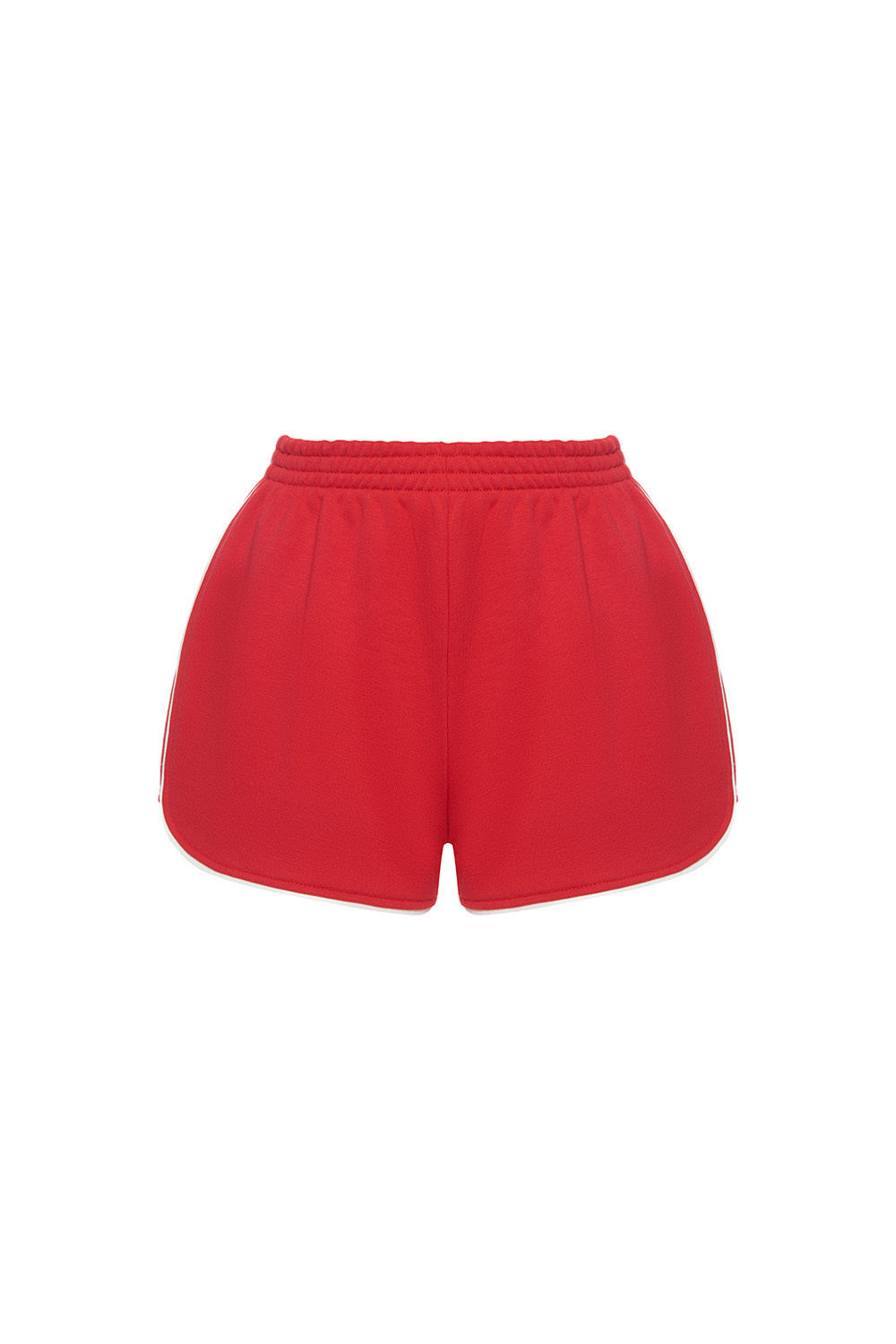 Шорты из футера Красный