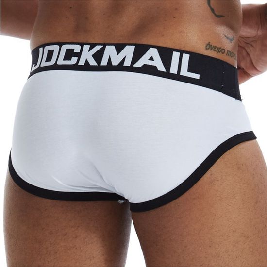 Мужские трусы брифы белые JOCKMAIL JM2032-1