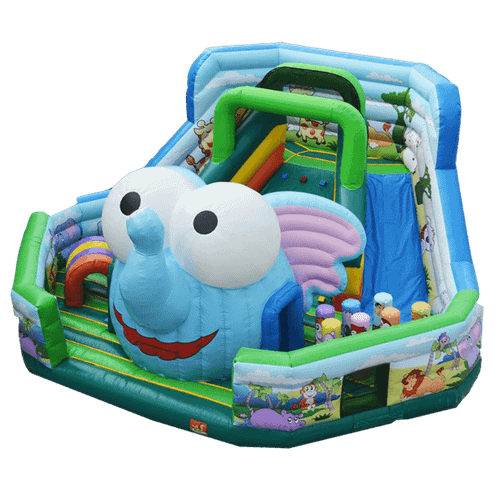 Коммерческий надувной батут "Слоновья голова"