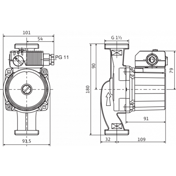 Циркуляционный насос Wilo Star-RS 25/8-180 36826
