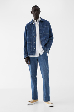 H&M ДЖИНСЫ, ТЕМНЫЙ СИНИЙ