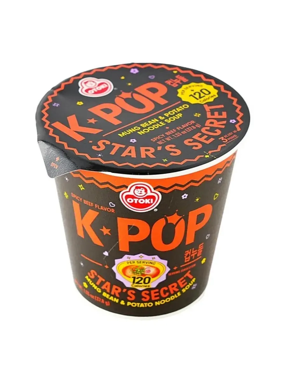 Лапша K-Pop со вкусом острой говядины 37,8 г * 6 шт