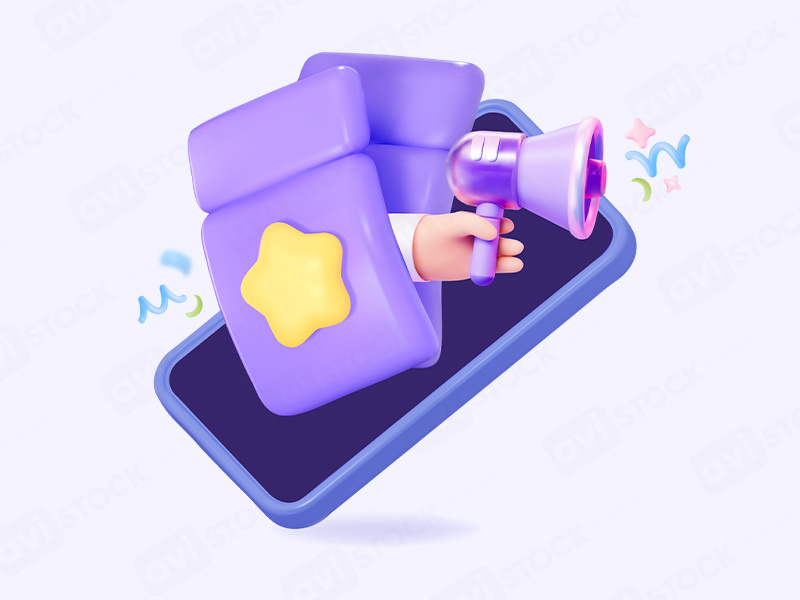 3D векторная иллюстрация купона с мобильным телефоном